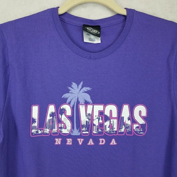 NEW Las Vegas Nevada The Strip Women's S Short sleeve Graphic Top T-shirt tee - Picture 2 of 7